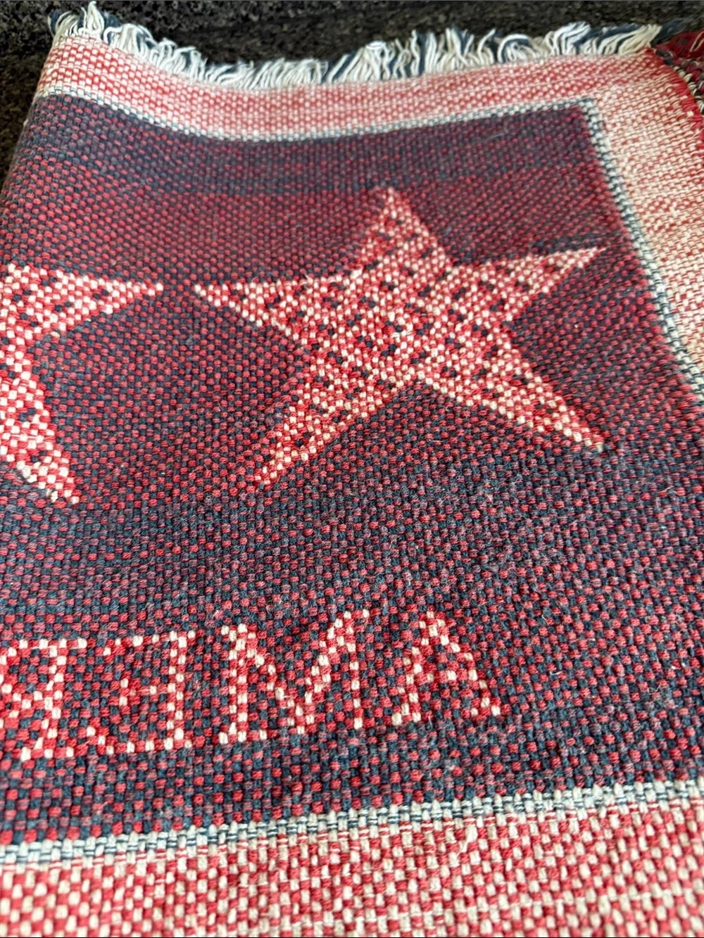 Pair of  America 2001 Fringe Accent Rug - 9/11 Commemorative